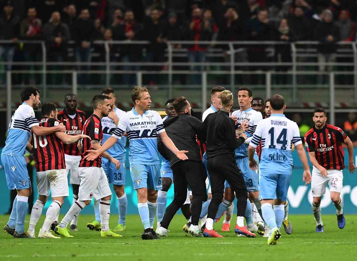 Milan-Lazio diffidati
