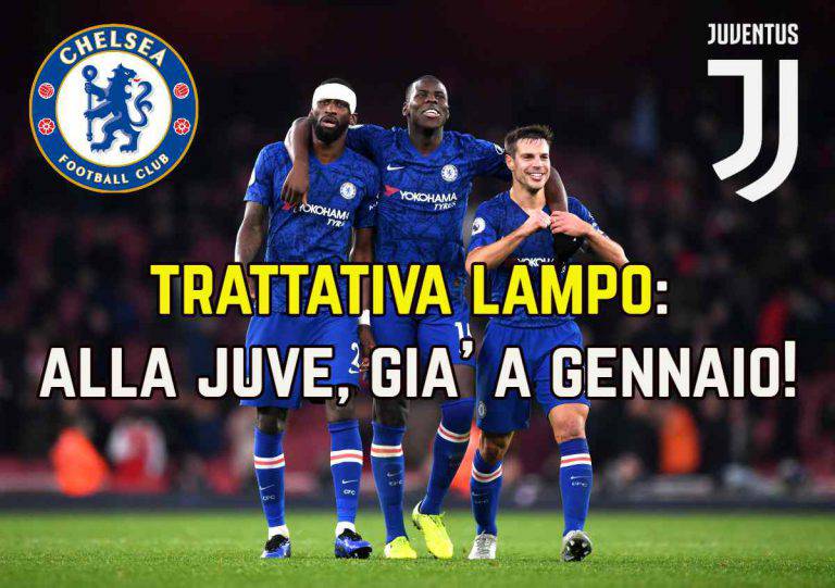 Calciomercato Juventus, trattativa lampo con il Chelsea: si fa a gennaio