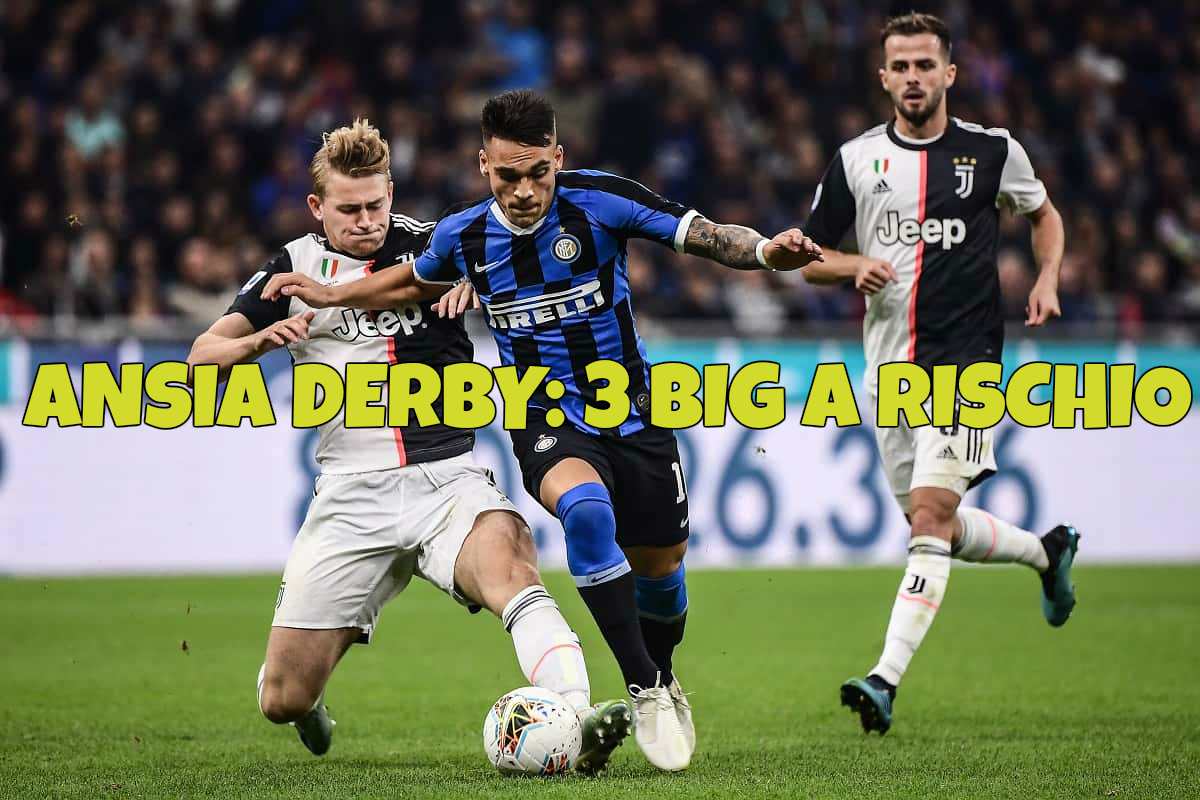 Juventus-Inter, a rischio tre big: i nomi dei diffidati ...