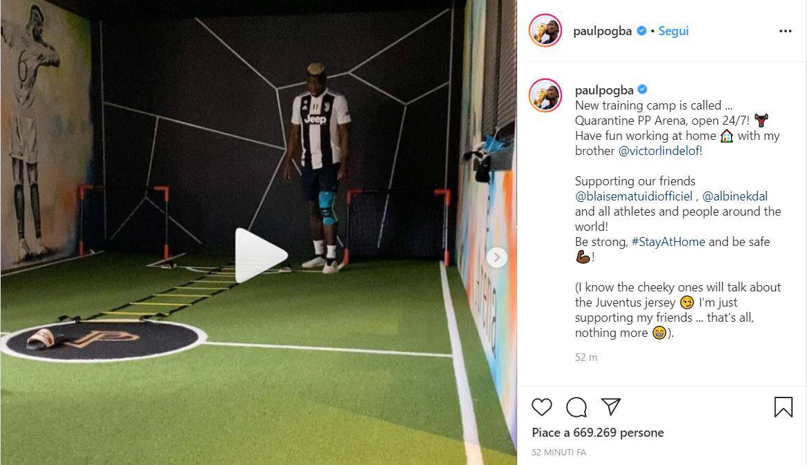 Pogba Juventus Instagram