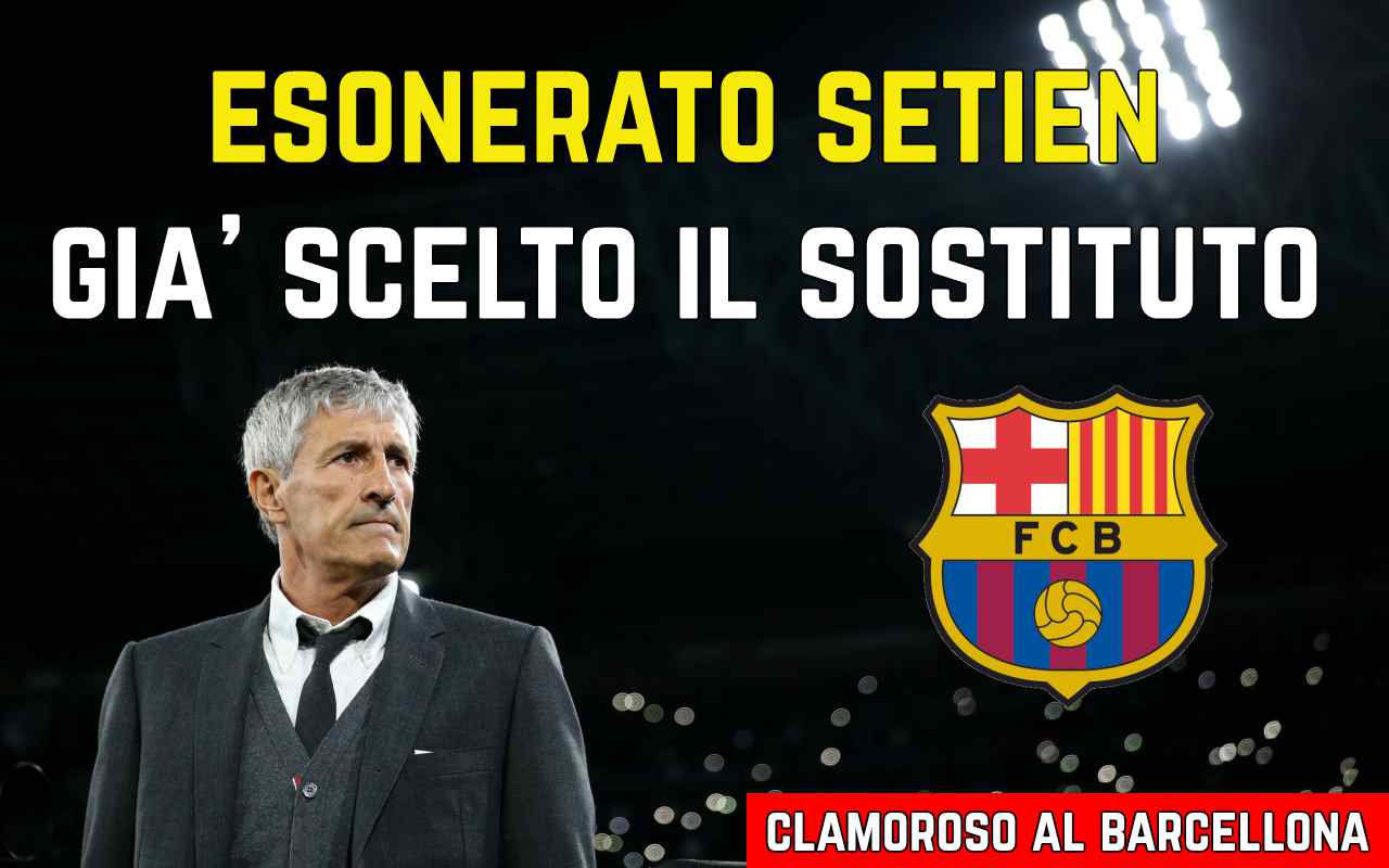 Esonerato Setien Barcellona