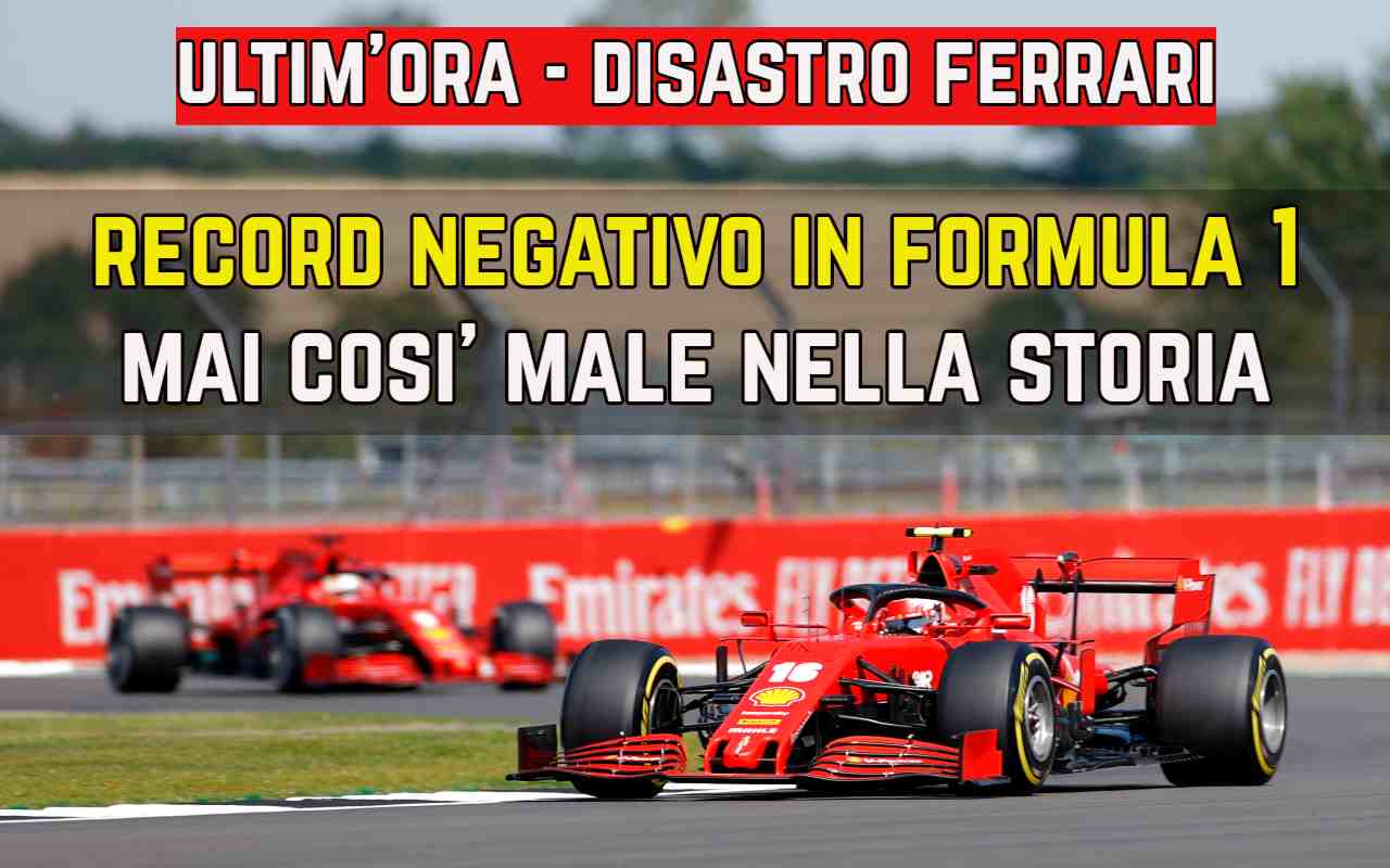 Ferrari disastro Formula 1
