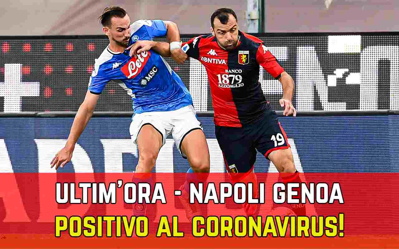 Napoli Genoa Coronavirus