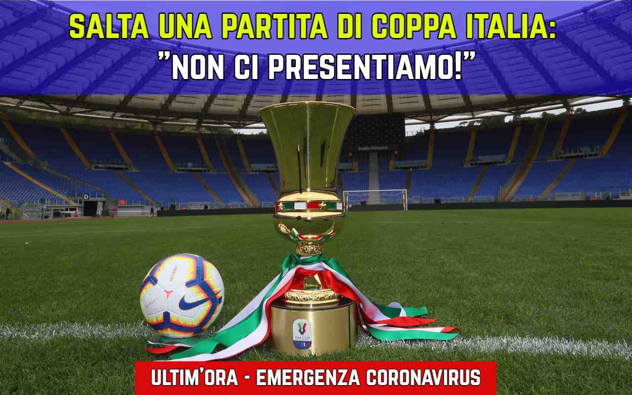 Emergenza Coronavirus Coppa Italia