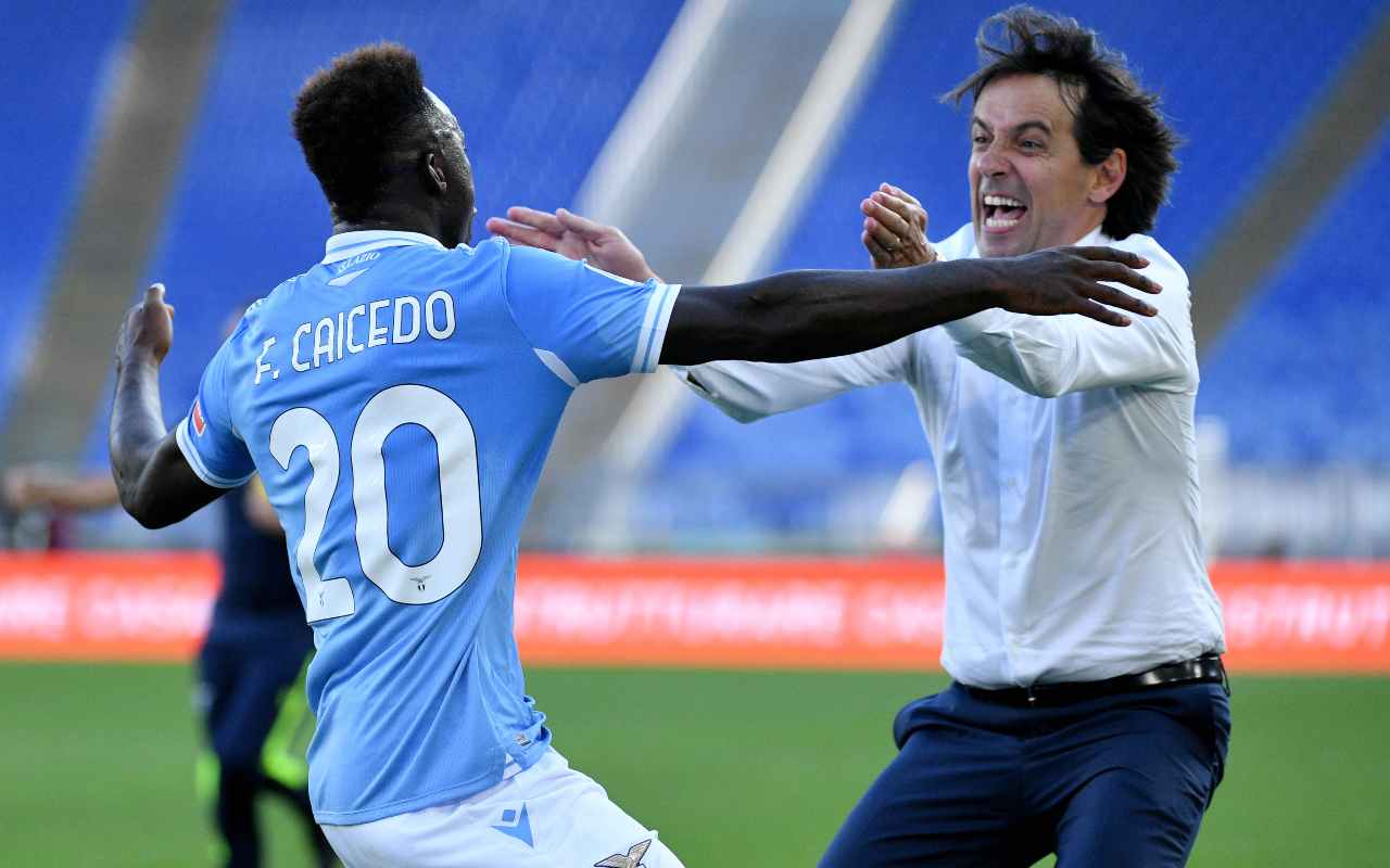 Scontro Lazio Inter Lotito Inzaghi Caicedo Radu