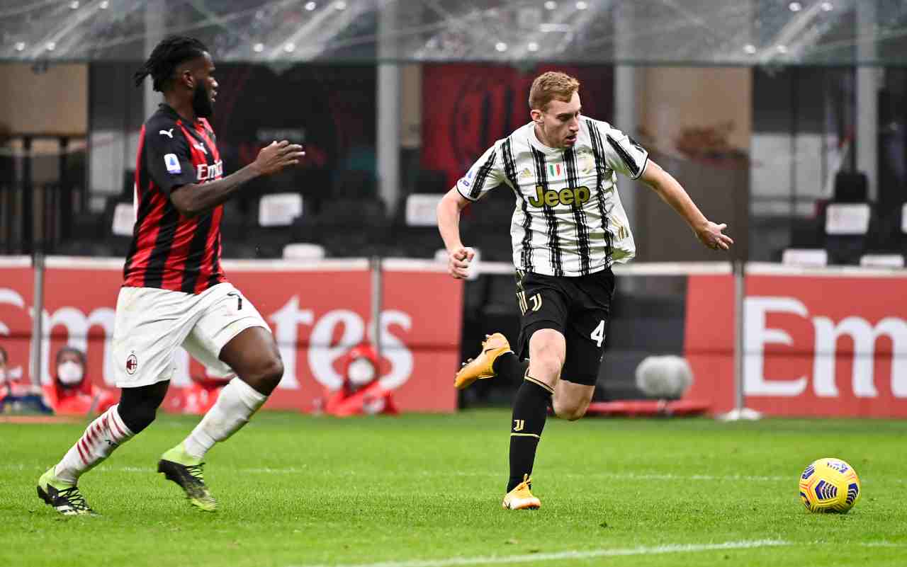 Calciomercato Milan maxi operazione Juventus Bernardeschi Kulusevski Kessie Romagnoli