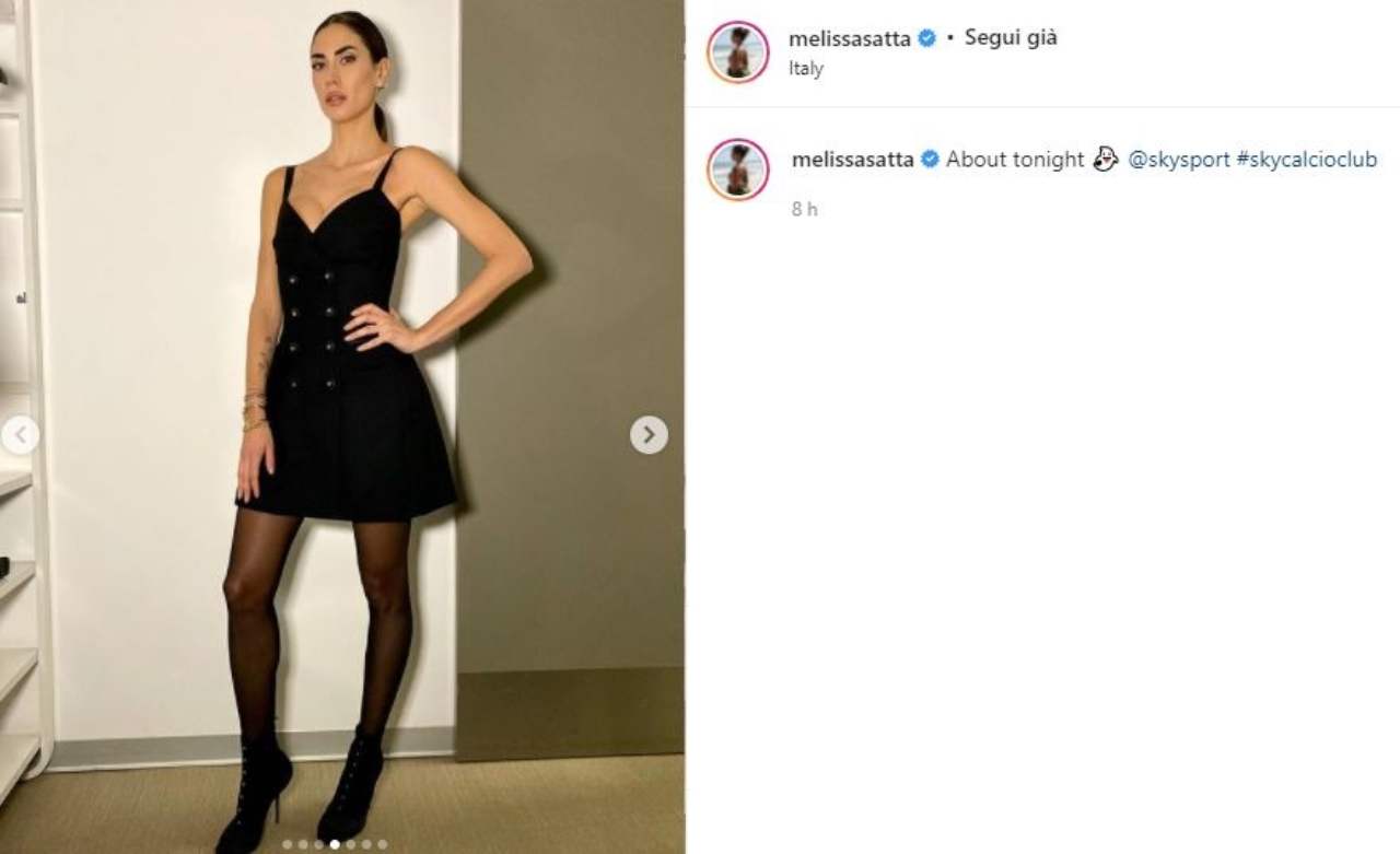 Melissa Satta post Instagram