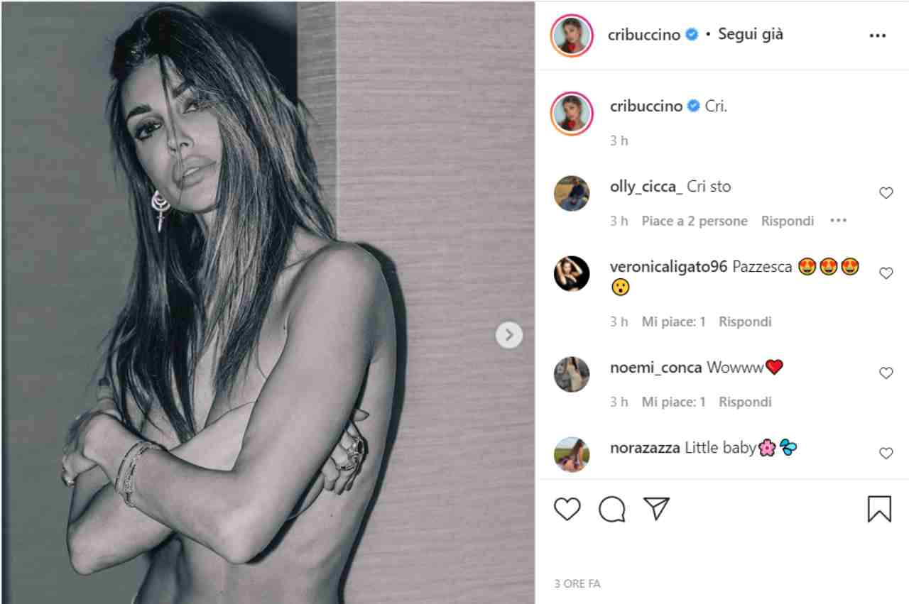 Cristina Buccino divina, lato "A" in bella vista su Instagram -FOTO
