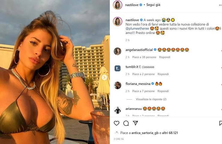 Chiara Nasti e il bikini esplosivo: "Per favore, non stancare Zaccagni!" - FOTO