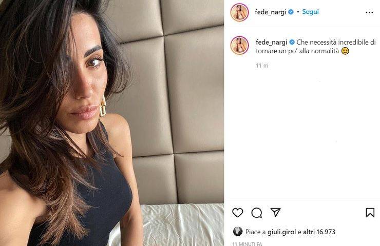 Federica Nargi, primo piano da paura: "Così non vale" - FOTO