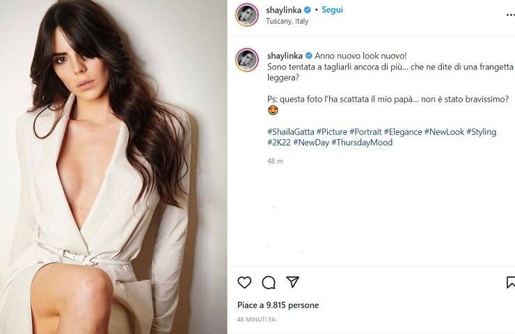 Shaila Gatta, il nuovo look e la scollatura fanno impazzire il web - FOTO