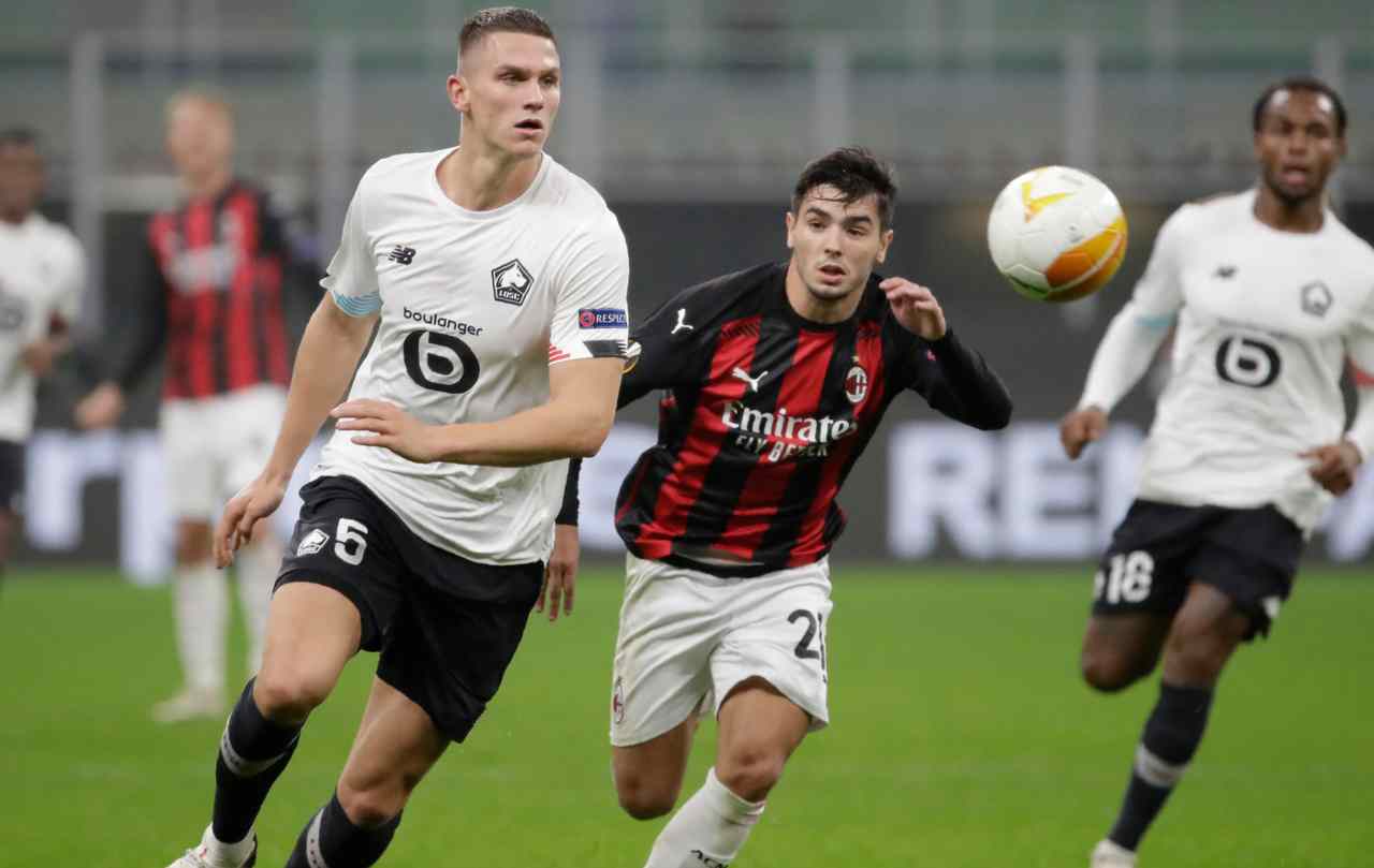 Calciomercato Milan mega offerta gennaio Botman 40 milioni euro Lille