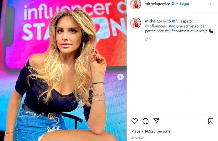 Michela Persico, la scollatura più esplosiva del web: Instagram in fiamme
