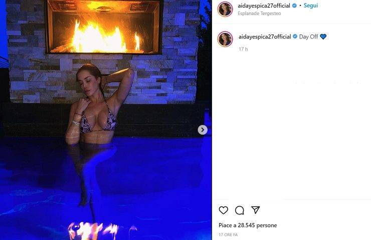 Aida Yespica in bikini, la piscina diventa bollente - FOTO