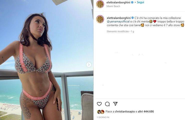 Elettra Lamborghini incontenibile: "C'è chi ha fatto zoom e chi mente" - FOTO