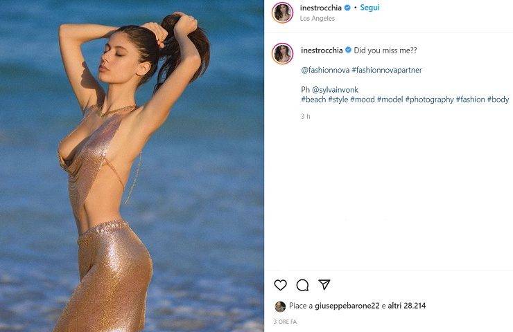 Ines Trocchia, "Vi sono mancata?": scollatura eclatante, fuori tutto - FOTO