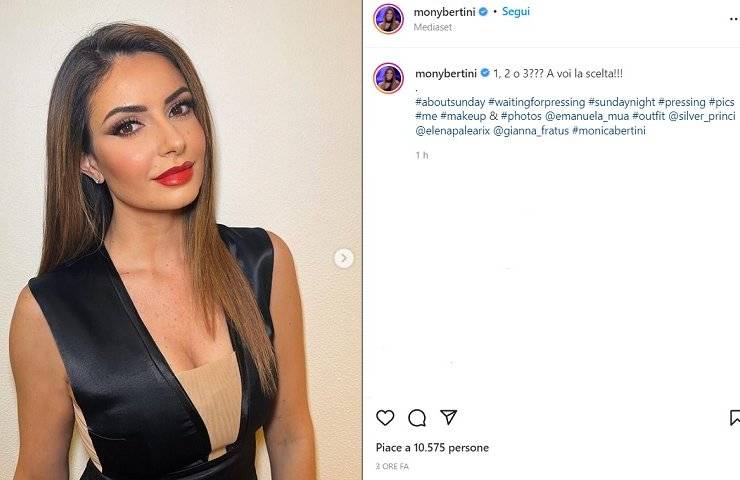 Monica Bertini, tris da sogno: la scollatura lascia senza fiato - FOTO