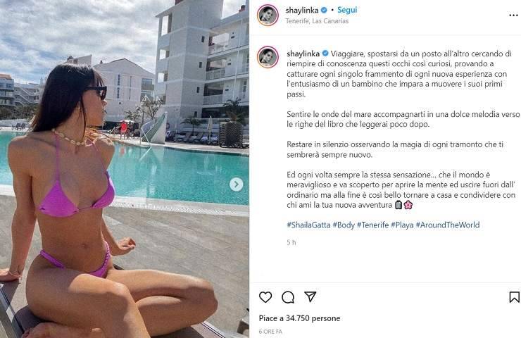 Shaila Gatta, opera d'arte in bikini: il costume non la contiene - FOTO