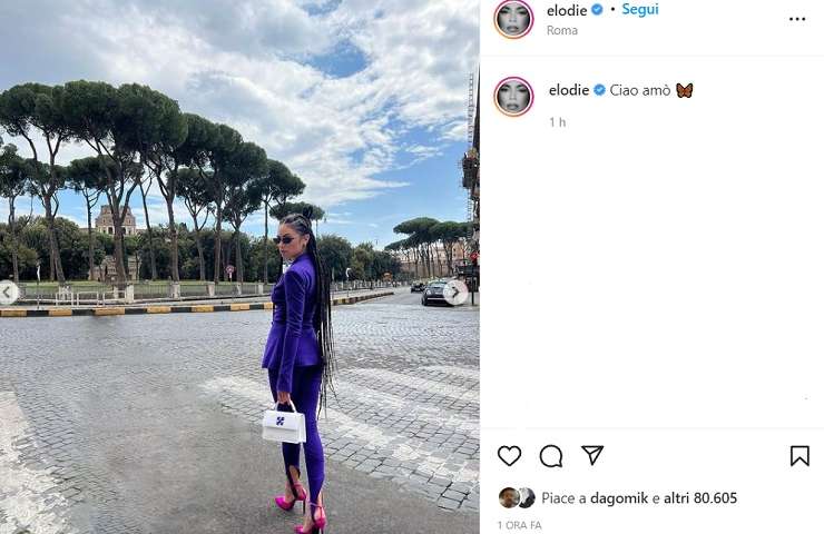 Elodie ha steso Roma: tacchi da urlo e tutto super aderente!