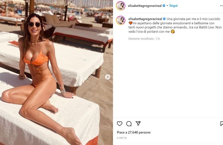 Elisabetta Gregoraci emoziona in bikini, statuaria come non mai
