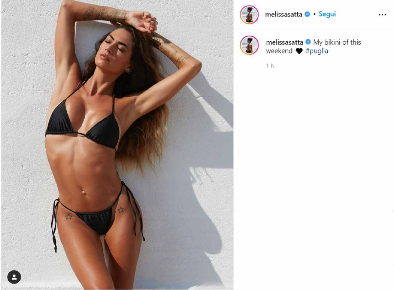Melissa Satta su Instagram fa scoppiare l'estate 