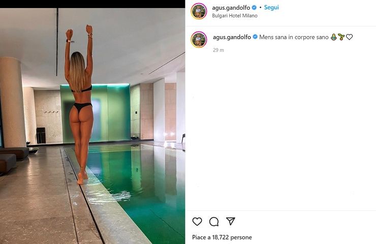 Agustina Gandolfo, la piscina si fa bollente: che lato B - FOTO