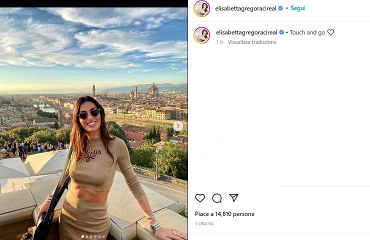 Elisabetta Gregoraci, il panorama mozzafiato è lei: top esplosivo - FOTO