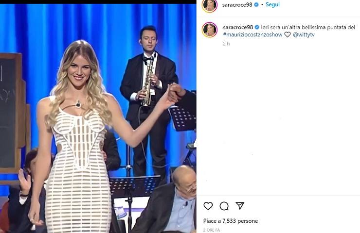 Sara Croce, mistero su Instagram: cosa c'è sotto il vestito?