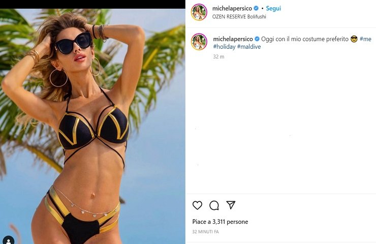 Il costume preferito di Michela Persico manda in tilt Instagram