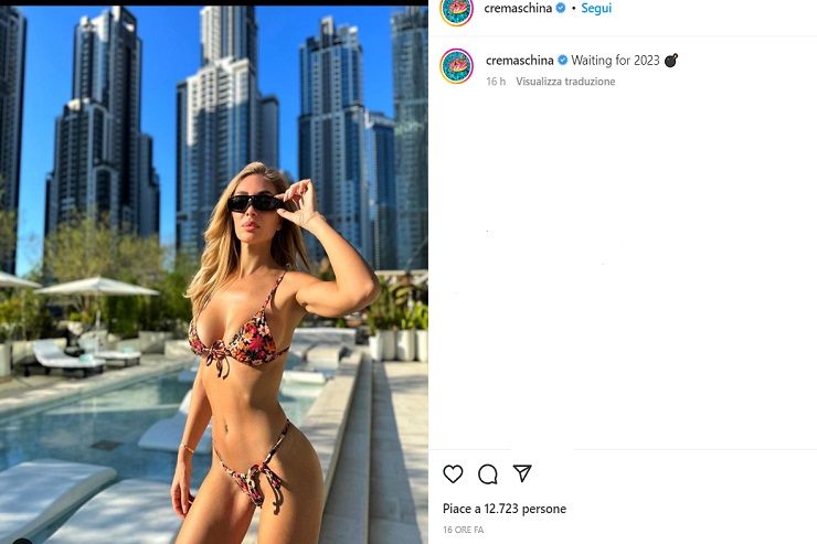 Laura Cremaschi, Capodanno a Dubai: bikini devastante