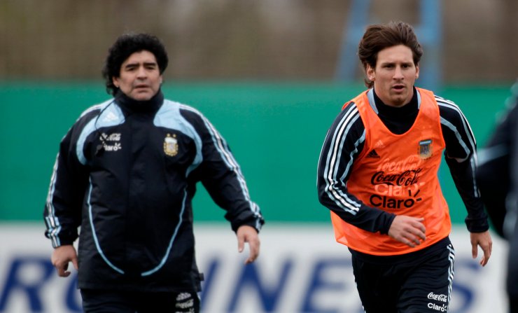 Che elogio per Maradona e Messi 