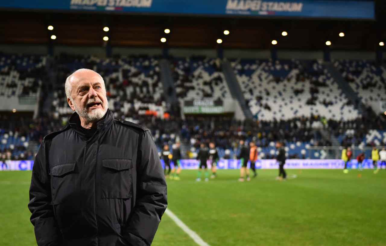 Calciomercato Napoli Spalletti sbatte pugni De Laurentiis Laurienté 25 milioni euro Sassuolo