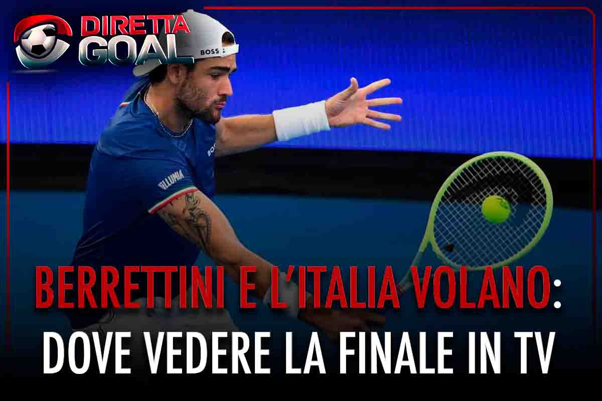Berrettini e l'Italia volano: dove vedere la finale in tv