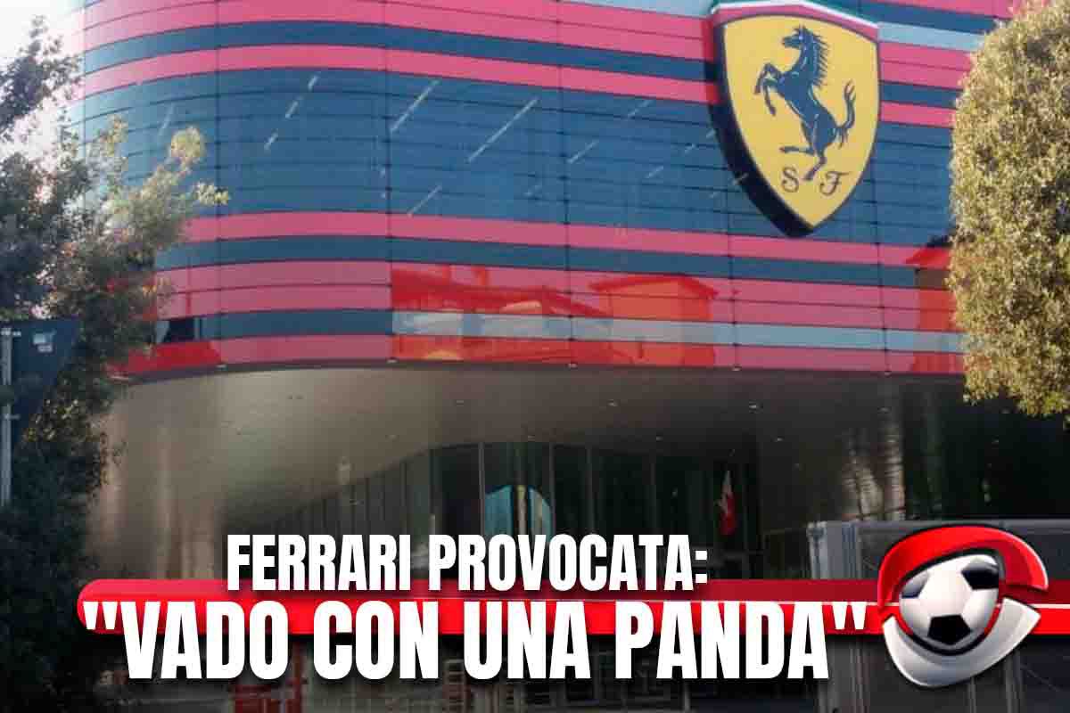 Bufera e sfottò alla Ferrari: "Vado a Maranello con una Panda"