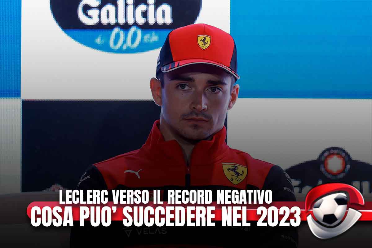 Leclerc verso il record negativo: cosa può accadere nel 2023