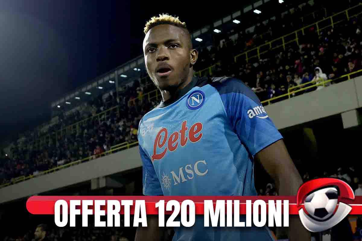 Calciomercato Napoli, il Manchester United ci riprova: 120 milioni per Osimhen 