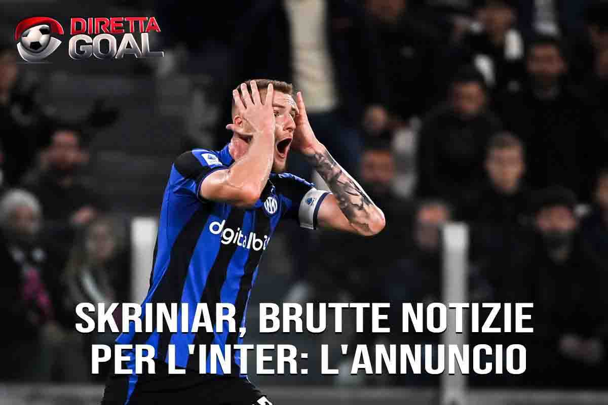 Skriniar, brutte notizie per l'Inter: l'annuncio