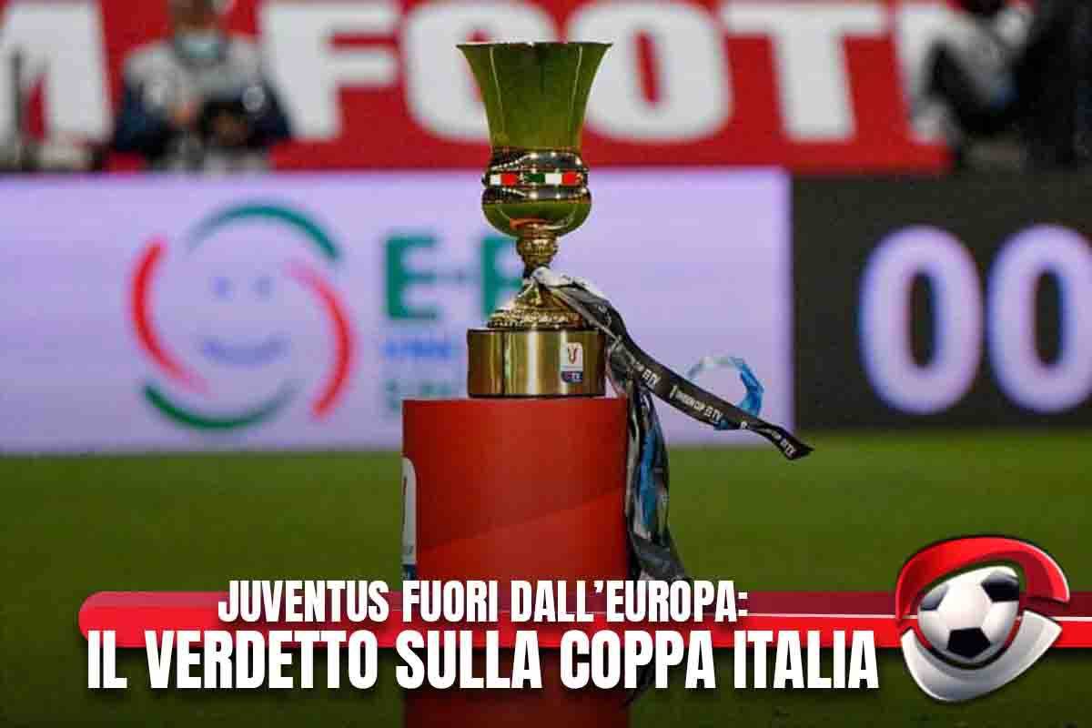 Juventus fuori dall’Europa: il verdetto sulla Coppa Italia