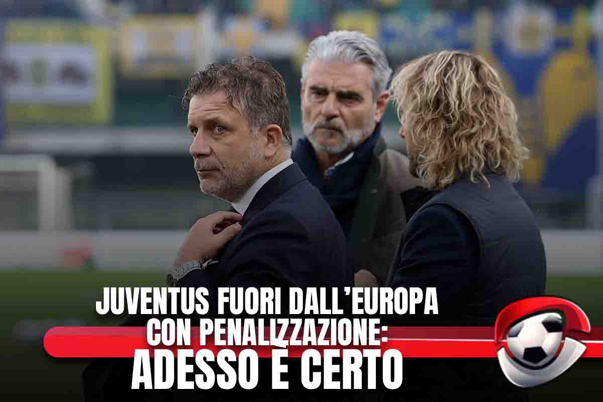 Juventus fuori dall’Europa con penalizzazione: adesso è certo