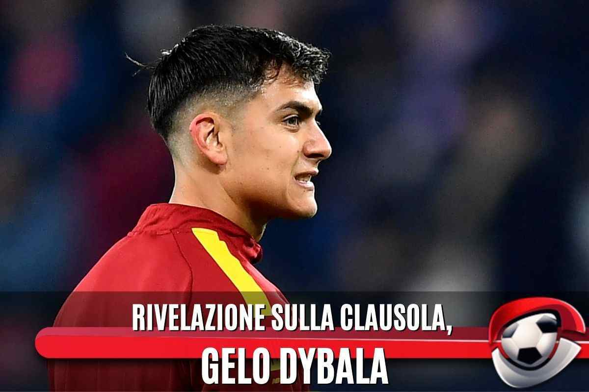 Calciomercato Roma addio Dybala clausole rescissorie gelo