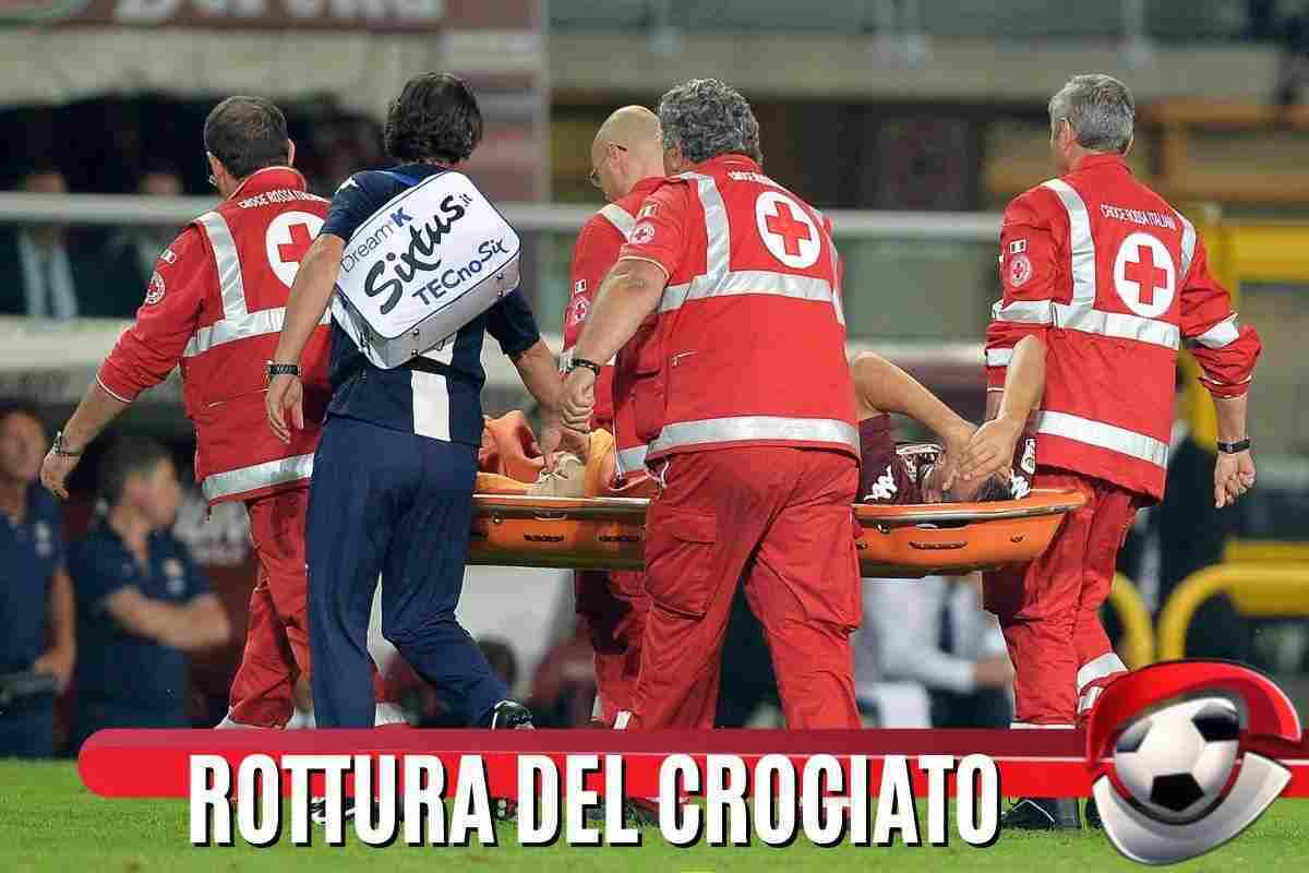 Rottura crociata stagione finita difensore bianconero Udinese Ebosse