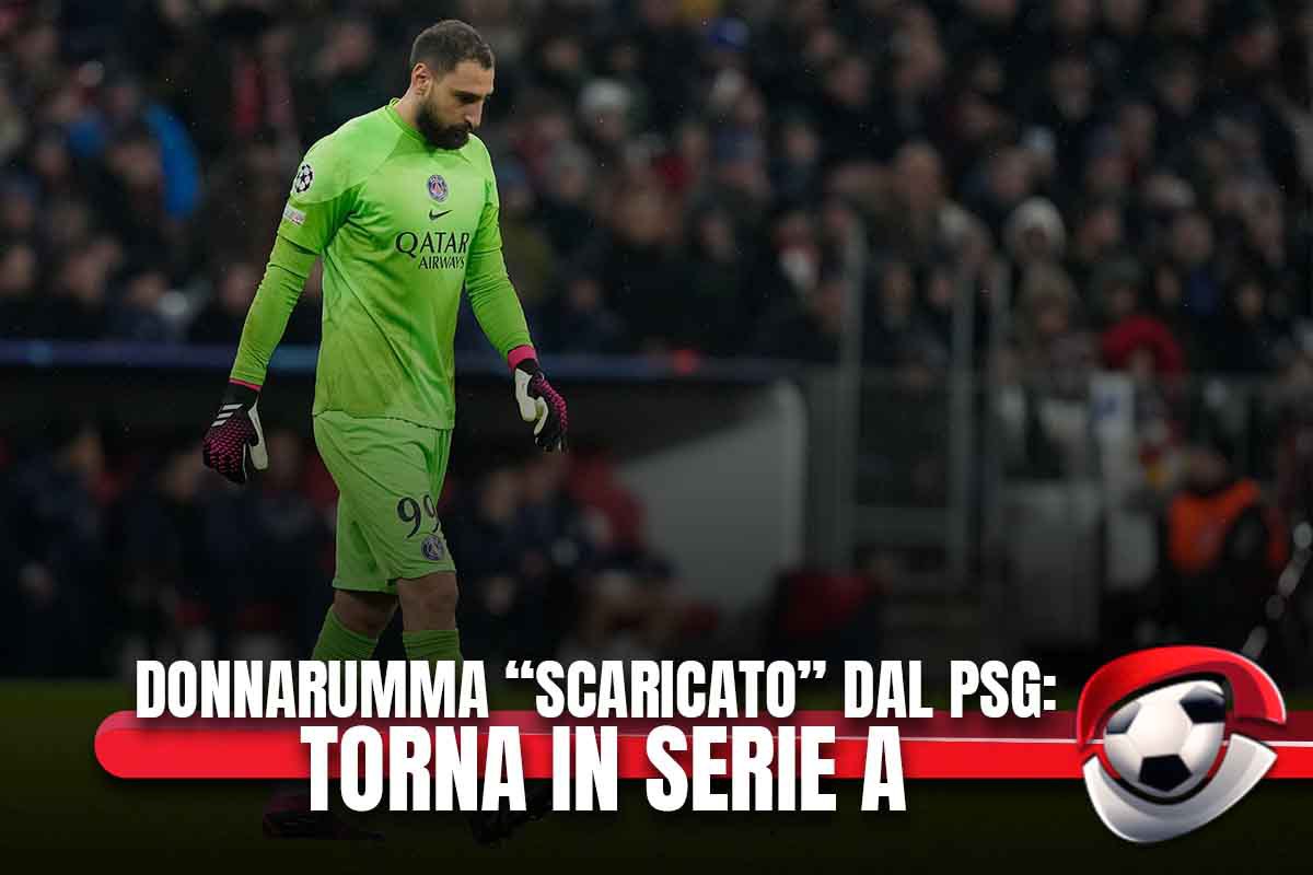Donnarumma ‘scaricato' dal Psg: torna in Serie A!
