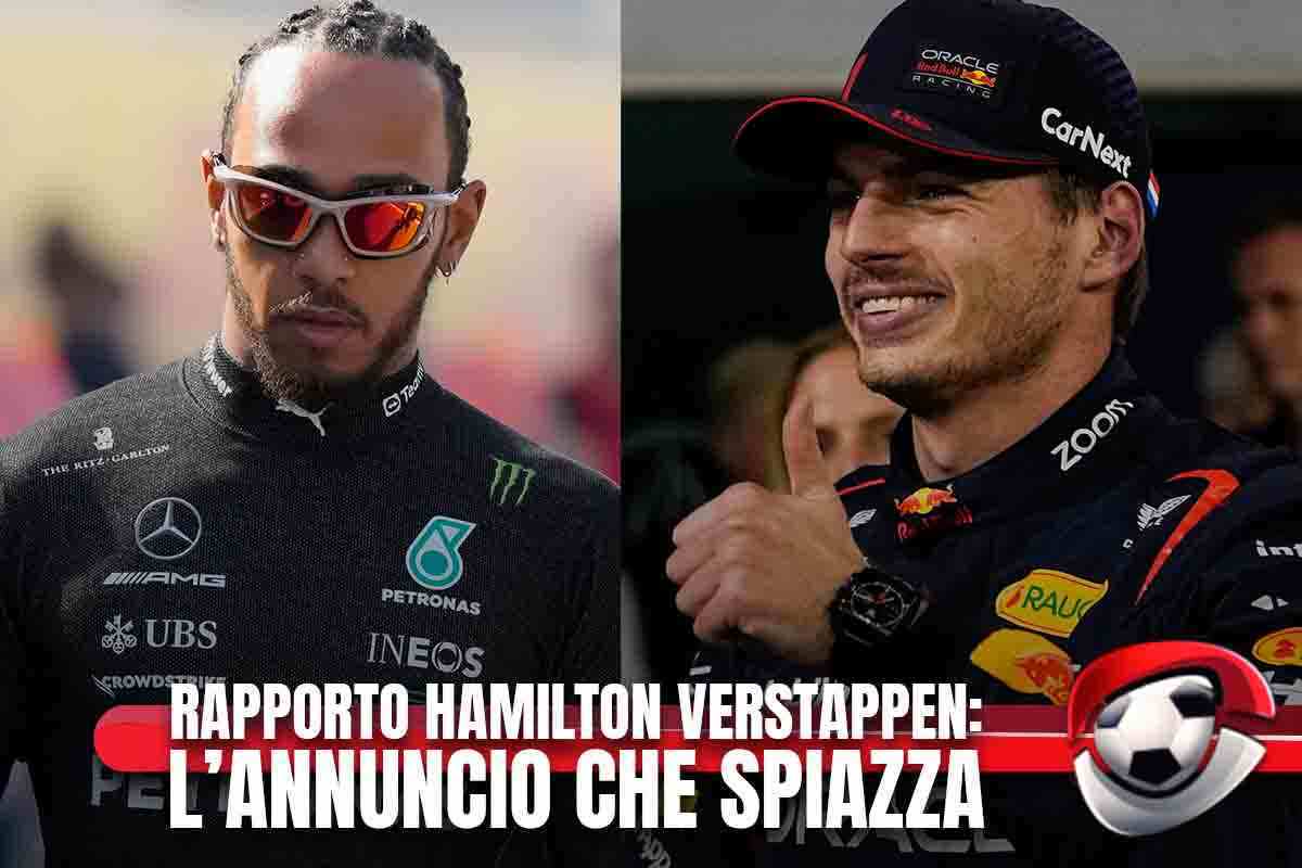 Rivalità Verstappen-Hamilton: arriva l'annuncio del campione del Mondo