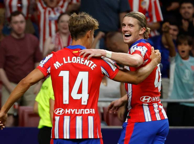 Gallagher insieme a Llorente