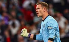 Ter Stegen esulta