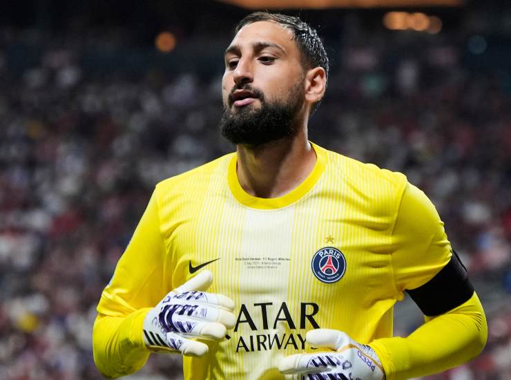 Donnarumma durante una partita